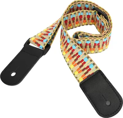 Obrázek produktu pro Nastavitelný popruh pro české ukulele, exotický duhový čtyřstrunný havajský kytarový popruh pro pohodlné přenosné nošení Hbsche Ukulele Show