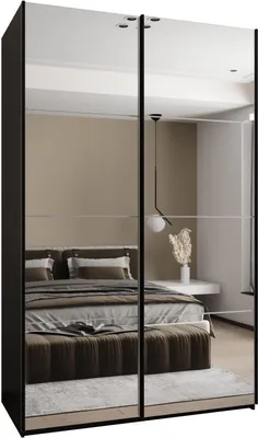 Produktbild von MEBLE KRYSPOL LUX 2 Schrank - 245,5x150x64cm - Schwarz, Weiß, Schwarz