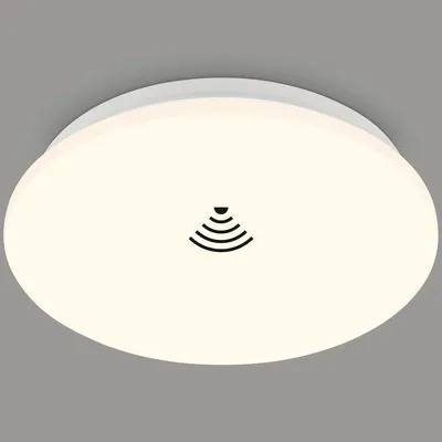 Obrázok produktu pre LED senzorové stropné svetlo 12W 1300 lm 3000 K HxØ 6x26 cm biela