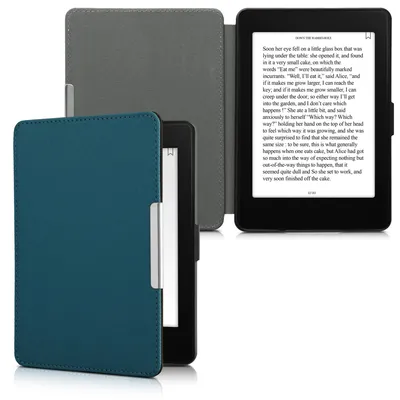 Produktbild von kwmobile Hülle kompatibel mit Amazon Kindle Paperwhite - Nylon eReader Schutzhülle Cover Case (für Modelle bis 2017) - Petrol