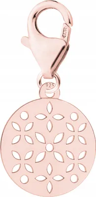 Obrázek produktu pro Pozlacený přívěsek s ažurovými květy, stříbro 925/1000