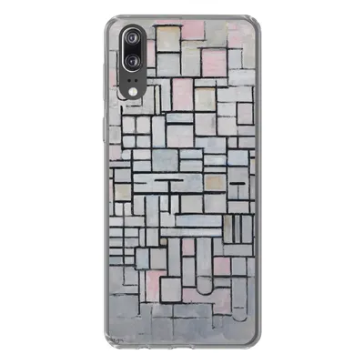 Produktbild von MuchoWow® Handyhülle Schutzhülle Hülle für Huawei P20 Komposition 6 - Piet Mondrian Silikon Softcase Handy Hülle - Hardcover