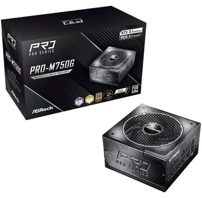Produktbild von Asrock PRO-M750G 750W 80 PLUS Gold Netzteil