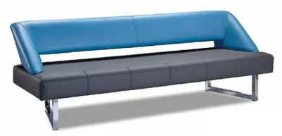 Produktbild von Dreisatzsofa Wohnzimmer 3-Sitzer Sofa Polster Möbel Leder Mehrfarbic Modern Stil