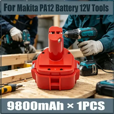 Produktbild von Akku - PA12 12V Ni-MH Werkzeugakku - 9,8Ah 9800mAh - Ersatzakku für Elektrowerkzeug - 1 Stück