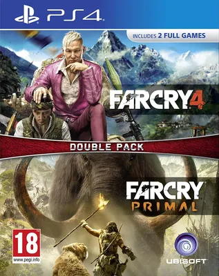 Produktbild von Ubisoft Far Cry Primal + Far Cry 4, PlayStation 4, M (Reif), Physische Medien