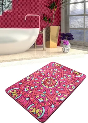 Produktbild von Conceptum Hypnose, Mandala- Mandala DJT CHL, Bunt, Kurzflorteppiche, 60 x 90 cm, 100% Samtstoff