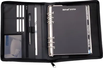 Produktbild von bind Terminplaner Modell T3-1, A5, ohne Kalender, schwarz