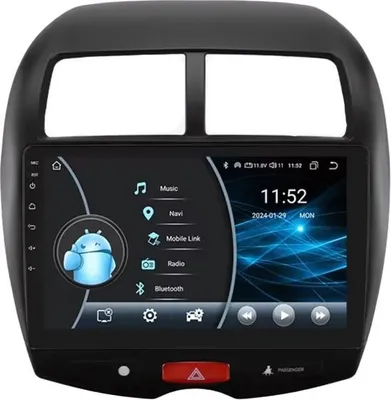 Obrázek produktu pro Autorádio s Bluetooth a CarPlay pro Mitsubishi ASX (2010–2018) – Kompatibilní s Apple a Android – Stereo systém – Navigační systém – 2 GB RAM, 32 GB úložného prostoru