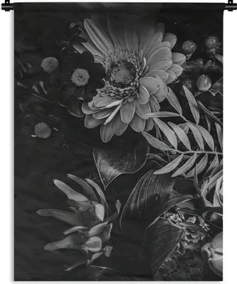 Produktbild von MuchoWow® Wandteppich Wandbehang Blumenstrauß - Stilleben - Blumen - Pflanzen - Rot 90x120 cm Tapisserie Dekoration Wandtuch - Wanddeko