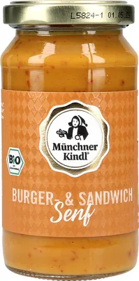 Produktbild von Münchner Kindl Burger - & Sandwich Senf 200ml