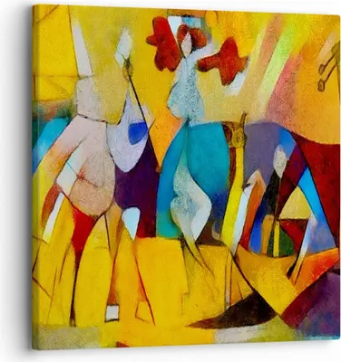 Produktbild von Bild auf Leinwand - Leinwandbild - Abstraktion modern - 30x30cm - Wand Bild - Wanddeko - Wandbilder - Leinwanddruck - Bilder - Kunstdruck - Wanddekoration - Leinwand bilder - Wandkunst - AC30x30-3455
