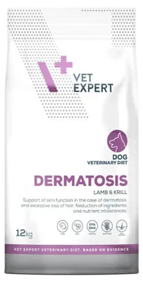 Produktbild von VetExpert Veterinary Diet Derm Lamm&Krill 12kg