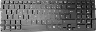 Produktbild von Schwarz - DEUTSCHE Tastatur ohne Rahm Kompatibel für Sony Vaio PCG-71D13M,