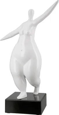 Produktbild von Casablanca by Gilde Dekofigur Skulptur Lady weiß glänzend H. 37 cm,52414
