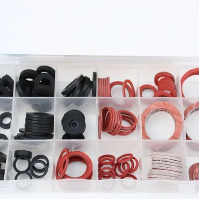 Immagine prodotto di Kit Guarnizioni Idrauliche, 141 Pezzi, Assortimento Guarnizioni Gomma con Box
