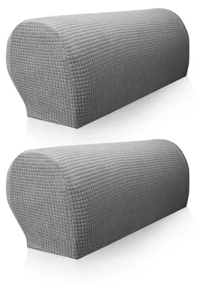 Armlehnenschoner 2er-Set, grau, 54x14x24 cm, Antirutsch