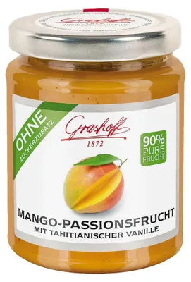 Obrázek produktu pro Grashoff ovocný džem mango marakuja tahitská vanilka 230g