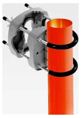 Produktbild von Sonnenschirmhalter für Balkongeländer - Kompakte Halterung für Sonnenschirme in Anthrazit