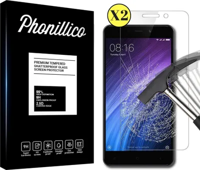 Image de Verre trempé pour Xiaomi REDMI 4A [2 pièces] Protection d'écran Screen Protector Film Anti-Rayures Glas Resistant Phonillico®