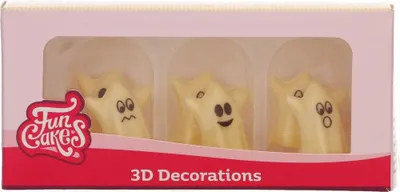 Produktbild von FunCakes Schokoladendekorationen 3D Geister Set / 6 Stück