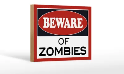 Produktbild von Holzschild Hinweis 18x12cm  of Zombies