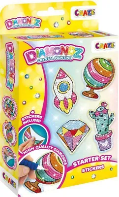 Produktbild von DIAMONDZ - Bastel Sticker Starter Set - 1 Stck