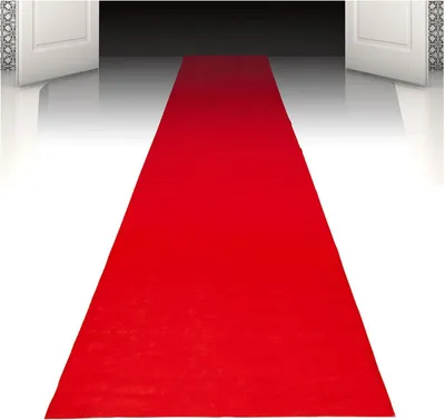 Produktbild von Boland roter Teppich Partydekoration VIP 450x60cm Glitter Glamour