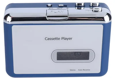 Productafbeelding van Draagbare cassettespeler met automatische omkering, hoofdtelefoonuitgang