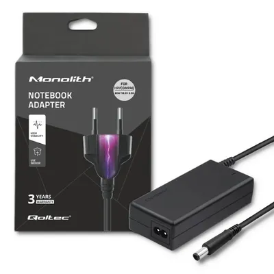 Image de Adaptateur secteur Qoltec pour HP 65W 18.5V 3.5A 7.4*5.0+pin