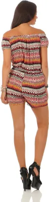 Immagine prodotto di Donna Off-Shoulder Jumpsuit Playsuit senza spalla; Arancione/L/XL