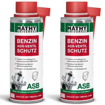 Produktbild von MATHY-ASB Benzin AGR-Ventil-Schutz 2 x 200 ml - Benzin-Additiv zum Schutz vom AGR-Ventil