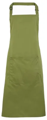 Obrázek produktu pro Premier – „Colours Collection“ zástěra s laclem pro muže/ženy, unisex, kapsa LT5855 (jednotná velikost) (oázově zelená)