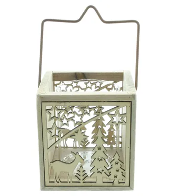 Produktbild von ohne Marke Windlicht Weihnachtsabend" braun OneSize"