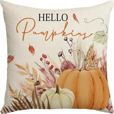 Produktbild von Kissenbezug 45x45cm mit schönem Druck Herbst Boho unter192