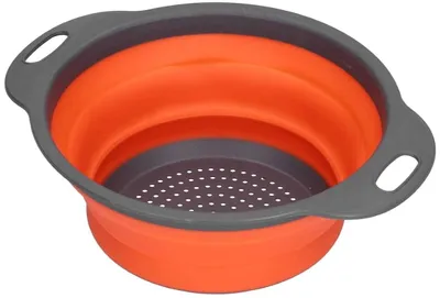 Productafbeelding van Opvouwbaar siliconen zeefje voor pasta, 23 cm