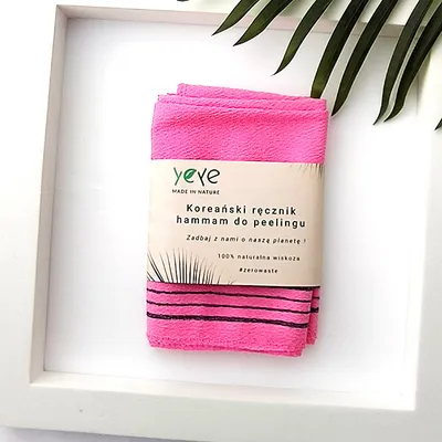 Zdjęcie produktu dla Ręcznik do peelingu i hammamu różowy Yeye