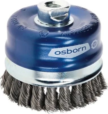 Produktbild von Osborn Drahtbürste für Winkelschleifer ø 90mm für Winkelschleifer Topfbürste mit Xtreme Spezialdraht - Stahldrahtbürste, gezopft