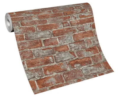 Produktbild von Erismann 6318-06 Imitations 2 Wandtapete Holz/Stein rot Tapete