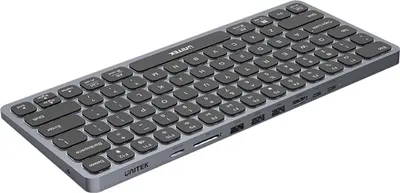 Image de Clavier USB-C HUB Unitek D1092A 9en1, USB, HDMI 4K, PD 100W