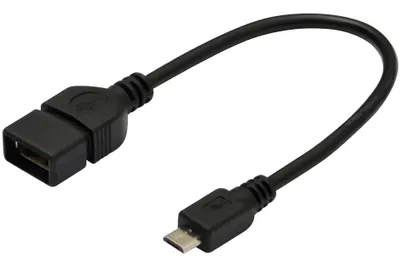 Obrázek produktu pro Digitus AK-300309-002-S, 0,2 m, USB A, USB A, USB 2.0, Černá