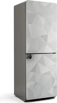 Zdjęcie produktu dla wzór wielokąta 3D - Magnetyczna osłona lodówki - Folia dekoracyjna magnetyczna do kuchni - Magnetyczna dekoracja lodówki - Samoprzylepna tablica magnetyczna - Folia magnetyczna na drzwi lodówki - 70x190 cm