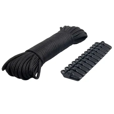 Obrázek produktu pro YATE Sada 12 ks svorek + šňůra 3 mm x 15 m