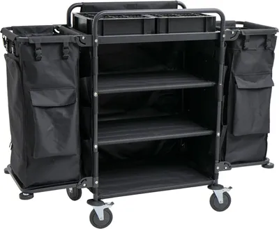 Produktbild von Zimmerservicewagen, 150 x 55 x 110 cm, Stahl, Kunststoff, Nylon