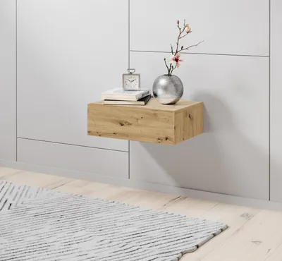 Produktbild von Nachtkommode Nachttisch Bettkommode Nachtschrank Bettschrank Nako "Thorben I" Artisan Eiche