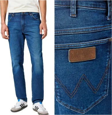 Obrázek produktu pro WRANGLER, Pánské džíny, rovný střih, RIVER, W31 L32, Blau, Jeans, baggyjeans, buggy
