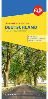 Produktbild von Falk Länderkarte Falkfaltung Deutschland 1:650.000