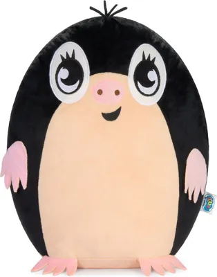 Produktbild von SQUISHBRUBIES Marvin der Maulwurf - 35 cm Kuscheltier - Superweiches Plüsch Stofftier zum Kuscheln, Verschenken und Sammeln - Schwarz