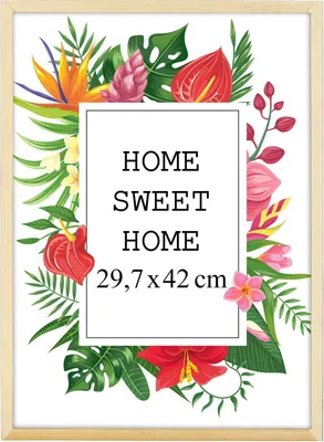 Obrázek produktu pro MG Design rámeček A3 29,7 x 42 cm - přírodní barva, ze dřeva, s akrylovým sklem - pro svislé nebo vodorovné zavěšení, bez pozadí, na fotografie