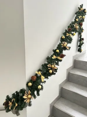 Produktbild von abc HOME | Girlande Tannen-Optik | Weihnachten | 30 LED´s | Flackereffekt | Batterie | 290 cm L